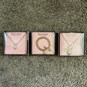 NEW Juicy Couture Gold Jewelry Bundle Lot of 3